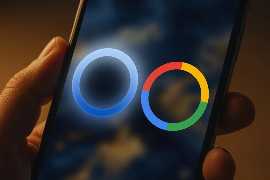 Google account switcher blue aura avatar ring premium