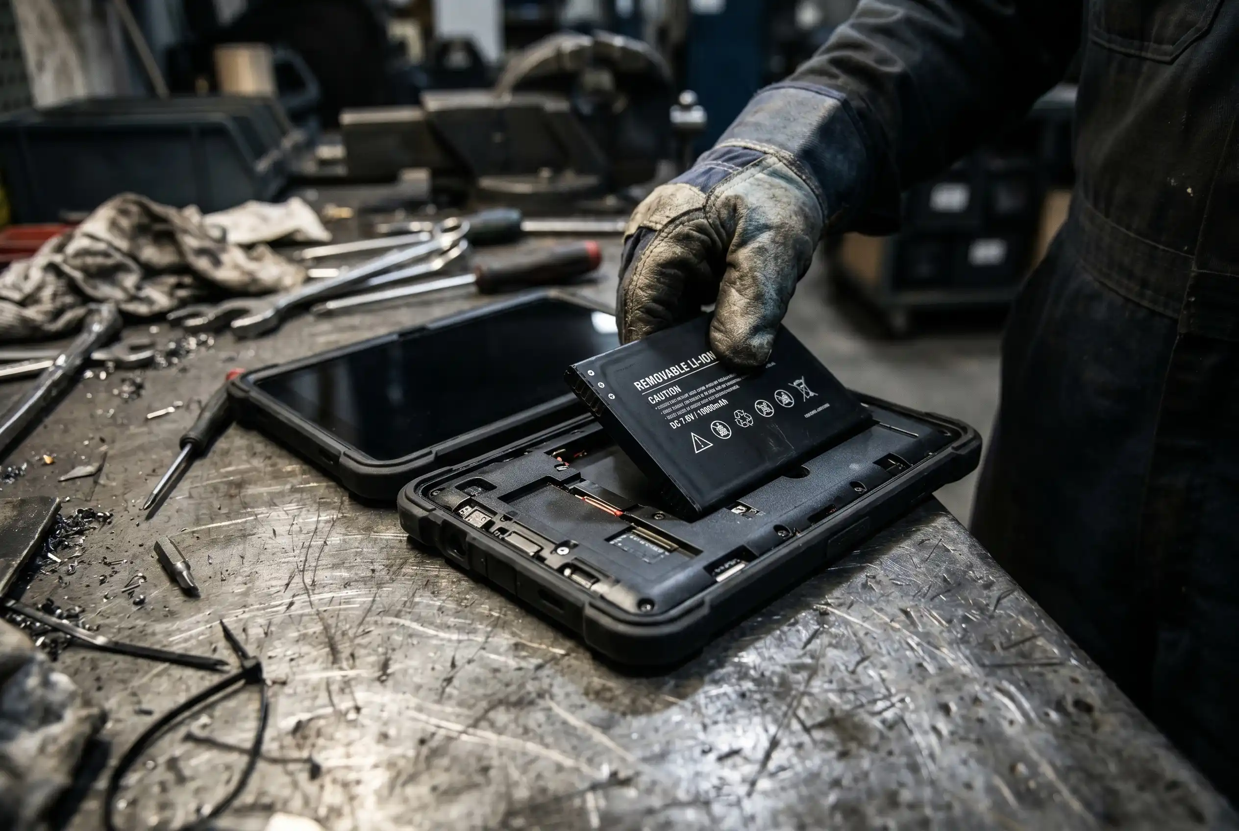 Lenovo ThinkTab X11 rugged tablet swappable battery IP68