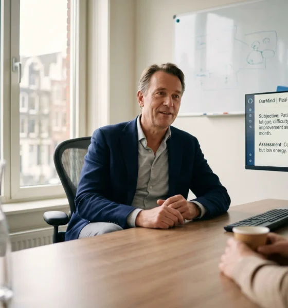 OurMind AI healthcare startup Dutch clinician investors round
