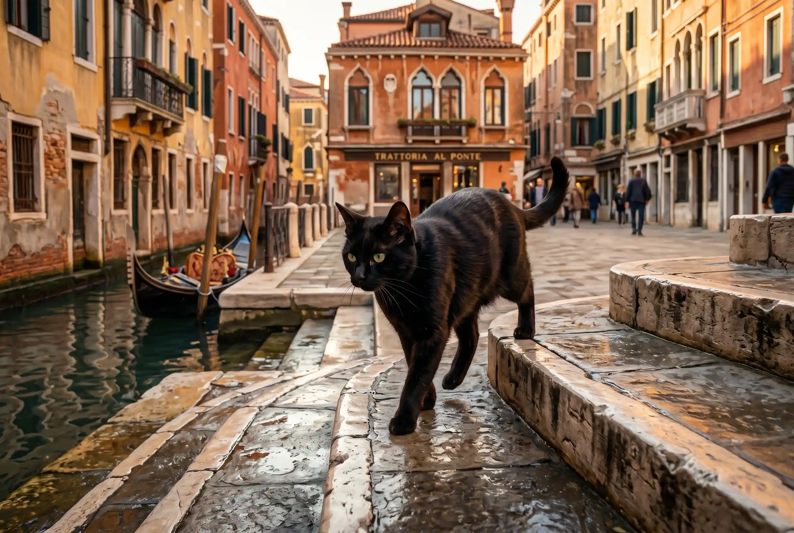 Pixar Gatto teaser trailer Venice feline noir aesthetic