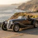 SP40 Restomod carbon-fiber art-deco roadster on coastal canyon road