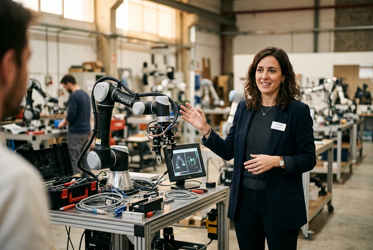 Theker Barcelona AI-native generalist factory robot