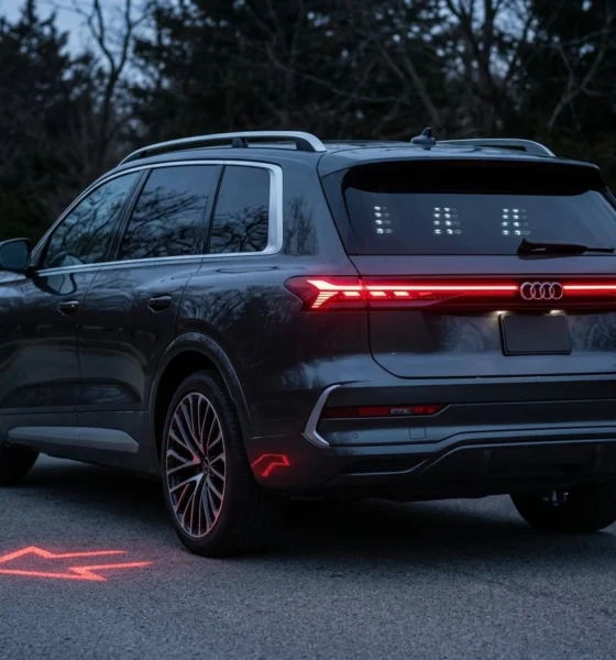 2027 Audi Q9 full-size luxury SUV rear OLED lights