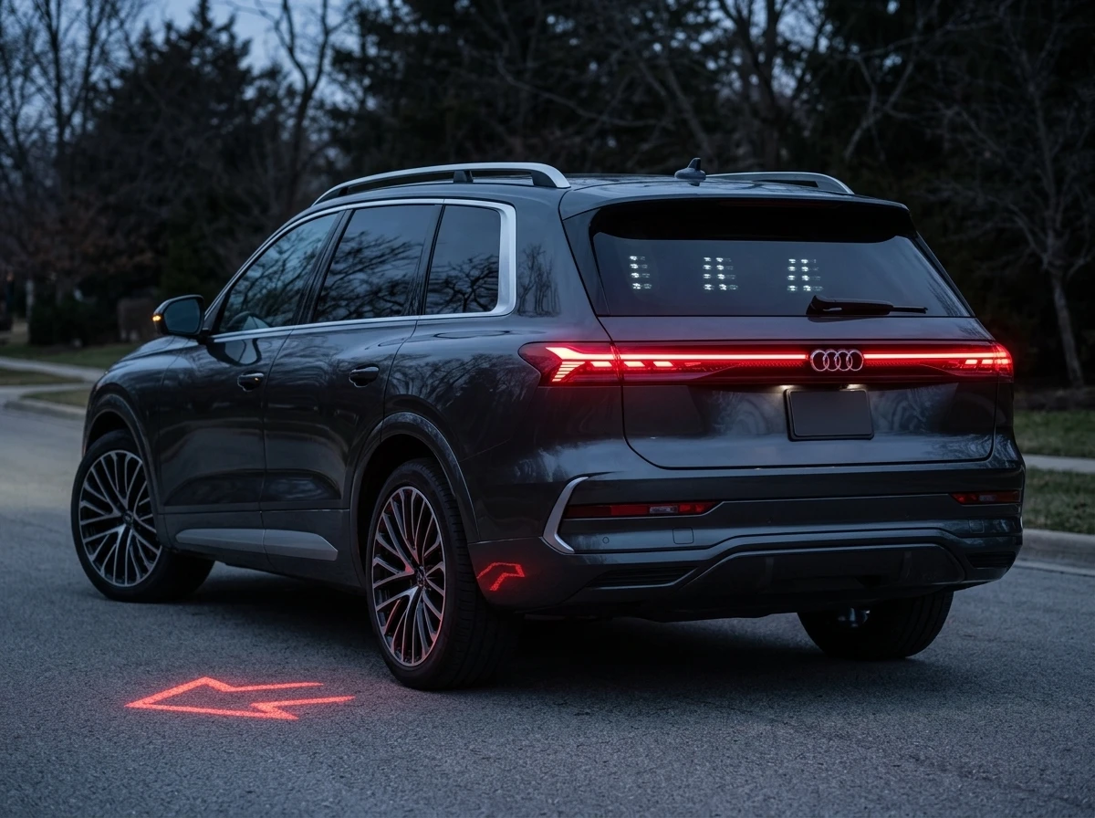2027 Audi Q9 full-size luxury SUV rear OLED lights