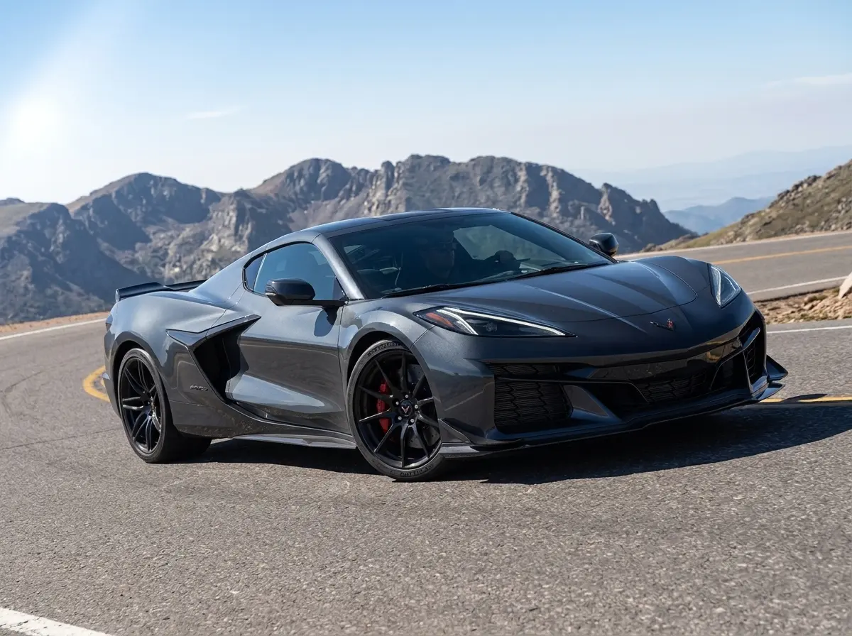 2027 Chevrolet Corvette Grand Sport X hybrid widebody mountain drive