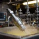 AI industrial cleaning sensor probe in chemical bath