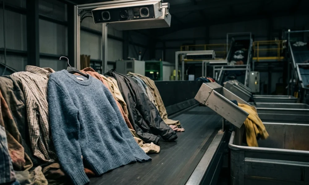automated AI textile sorting for fashion circularity
