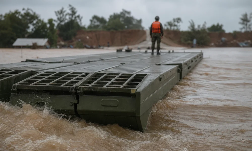 China Anneng pontoon bridge Guangxi flood rescue death toll