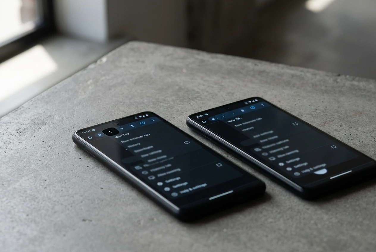 Chrome 150 Android back button three-dot menu rollout