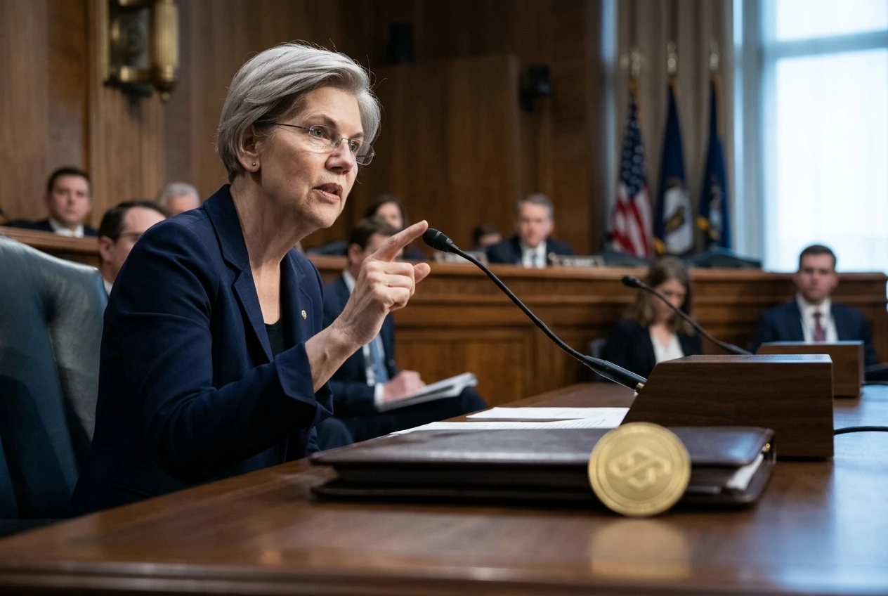 Coinbase executive Faryar Shirzad clashes with Senator Elizabeth Warren over CLARITY Act