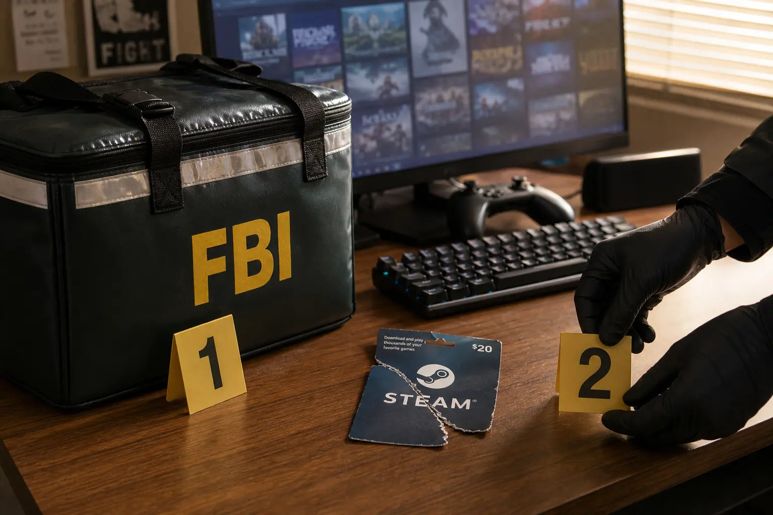 FBI arrests Florida student Zyaire Wilkins Steam malware crypto theft