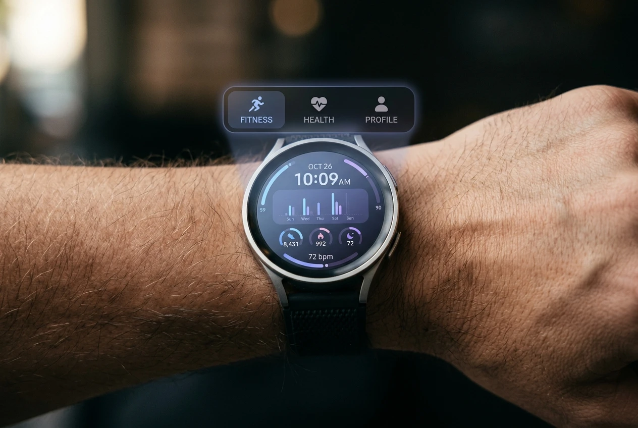 Galaxy Wearable app redesign leak ahead of Samsung Unpacked