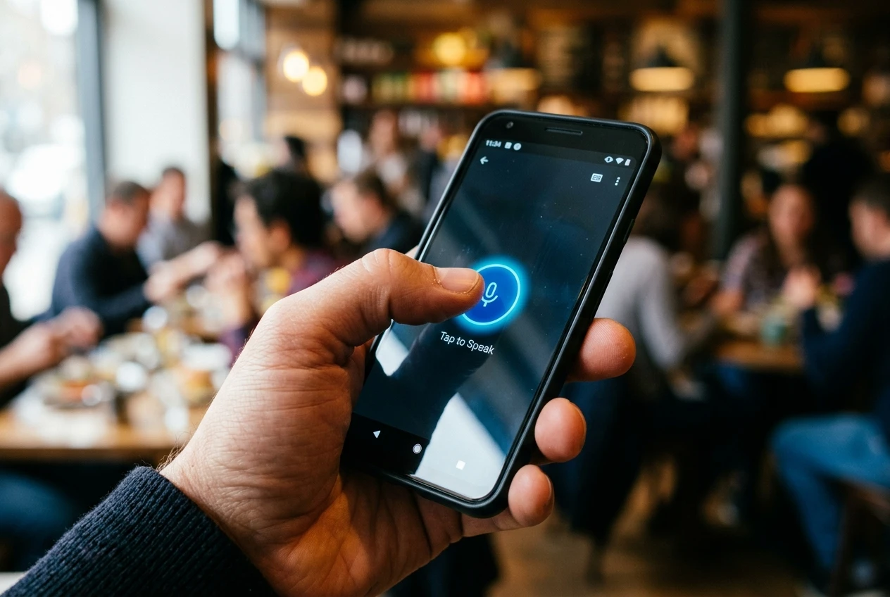 Gemini Live push-to-talk mode on Android