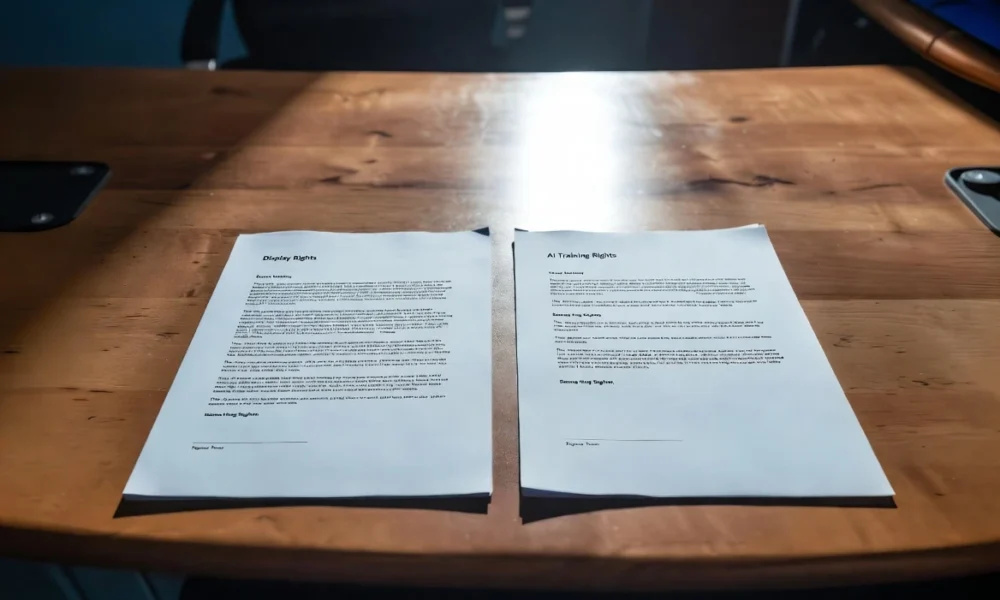 Google AI training rights for news publishers