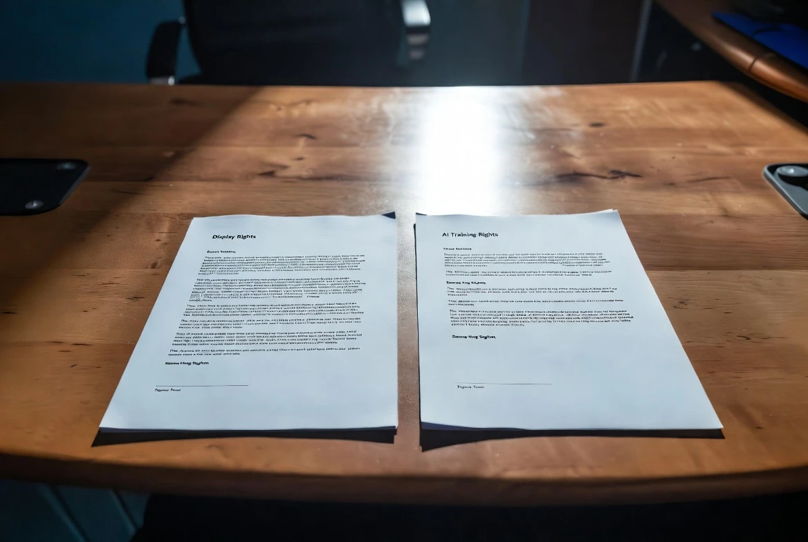 Google AI training rights for news publishers