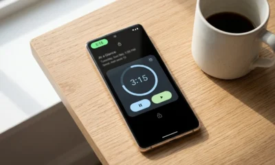 Google Clock Live Updates timer on lock screen AOD