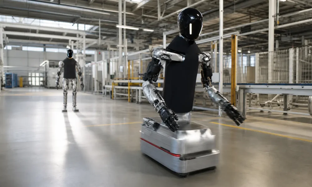 Humanoid UK robotics startup wheeled robot Series A funding valuation