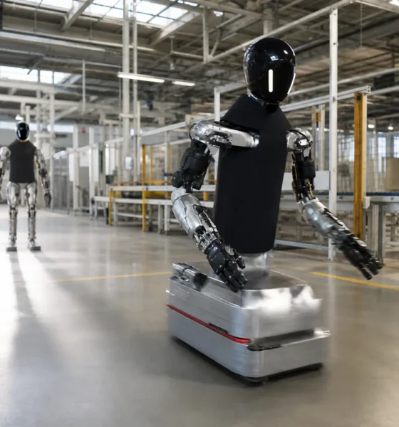Humanoid UK robotics startup wheeled robot Series A funding valuation