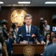 Kevin Warsh at June 2026 FOMC press conference after rate hold