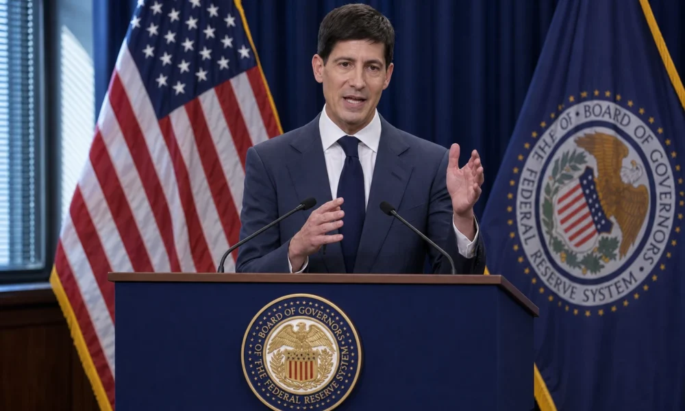 Kevin Warsh Fed chair July 2026 FOMC rate hold decision