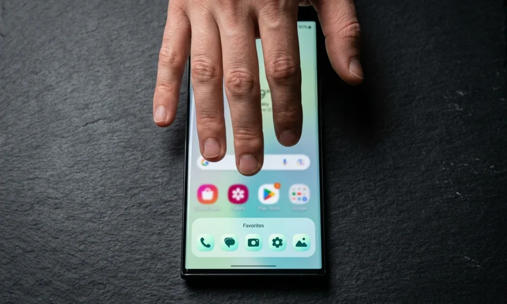 One UI 9 Home Up customizable dock five-finger gesture