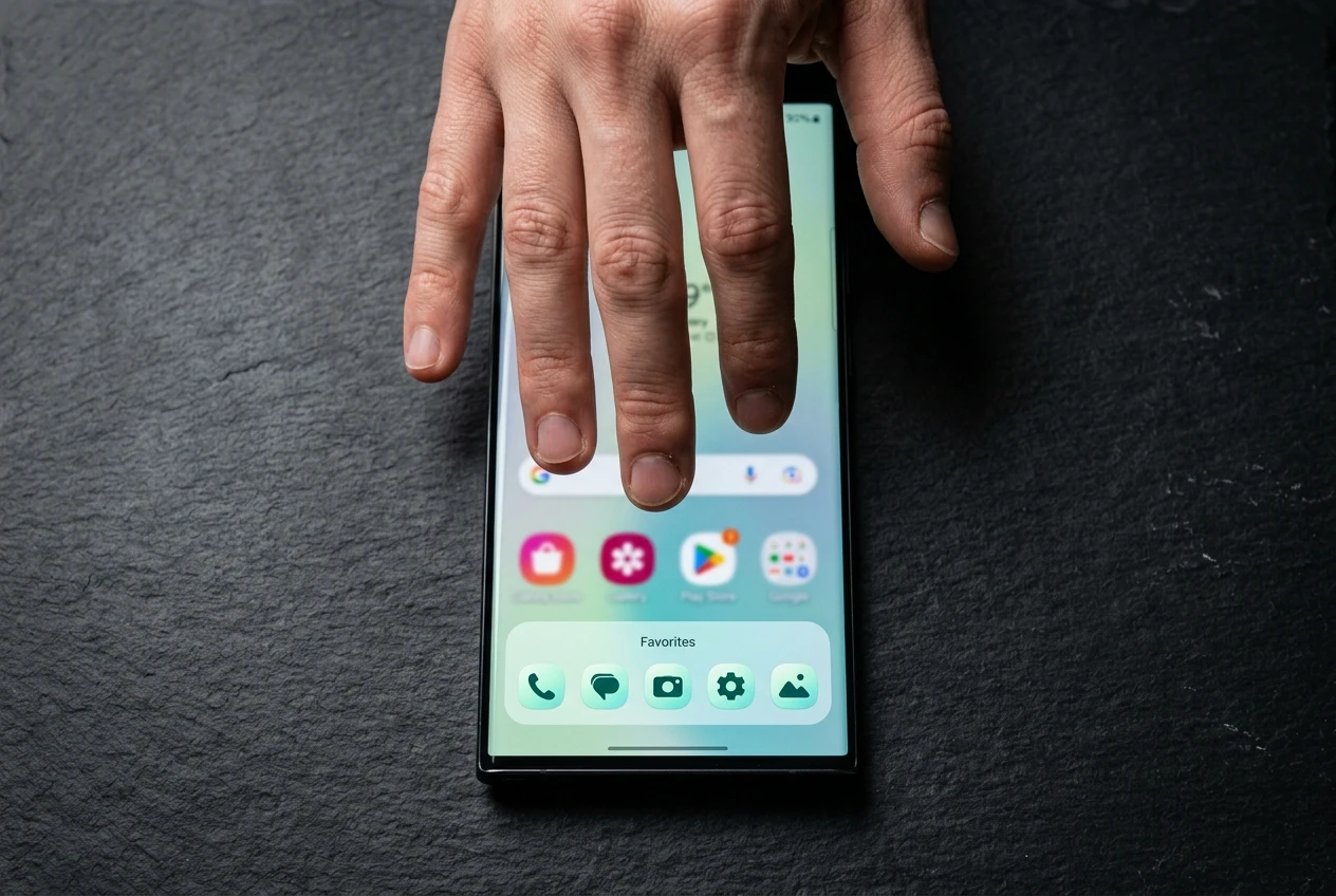 One UI 9 Home Up customizable dock five-finger gesture