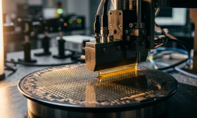 Pixel-Flo MicroLED slot-die mass transfer wafer