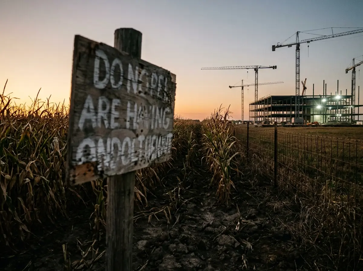 Saline Township Michigan Stargate data center farmland protest backlash