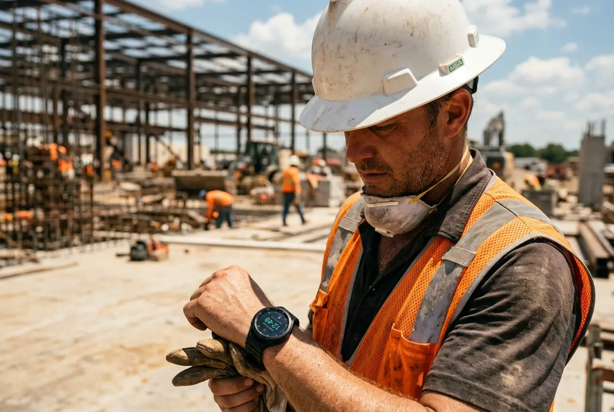 Samsung Galaxy Watch heat stress alert for outdoor workers