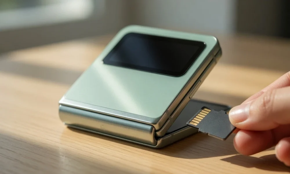 Samsung Galaxy Z Flip 8 no microSD slot storage tiers
