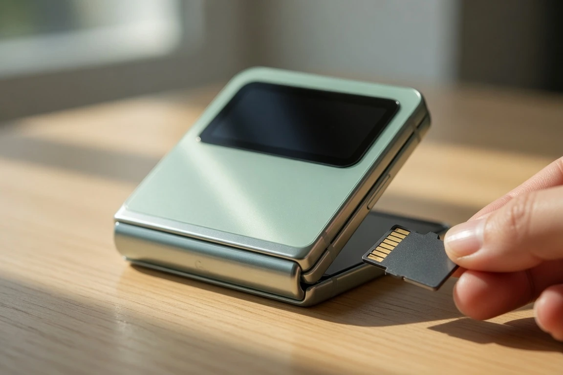 Samsung Galaxy Z Flip 8 no microSD slot storage tiers