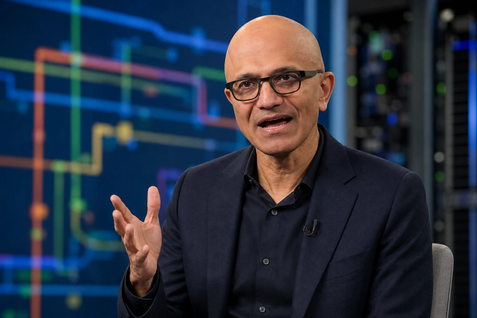 Satya Nadella single AI model dependence survival warning CNN