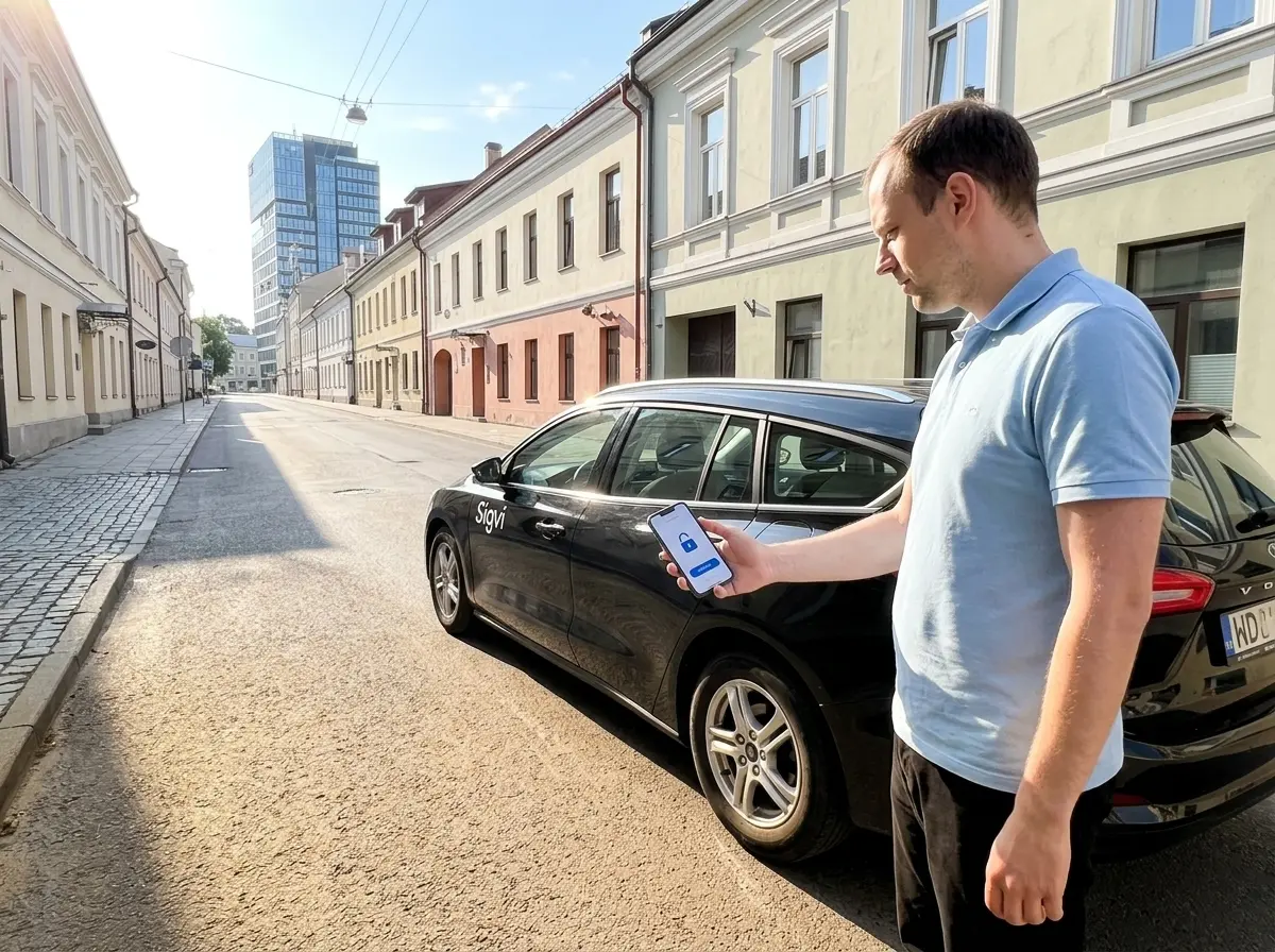 Sigvi AI automated car rental keyless phone unlock Europe