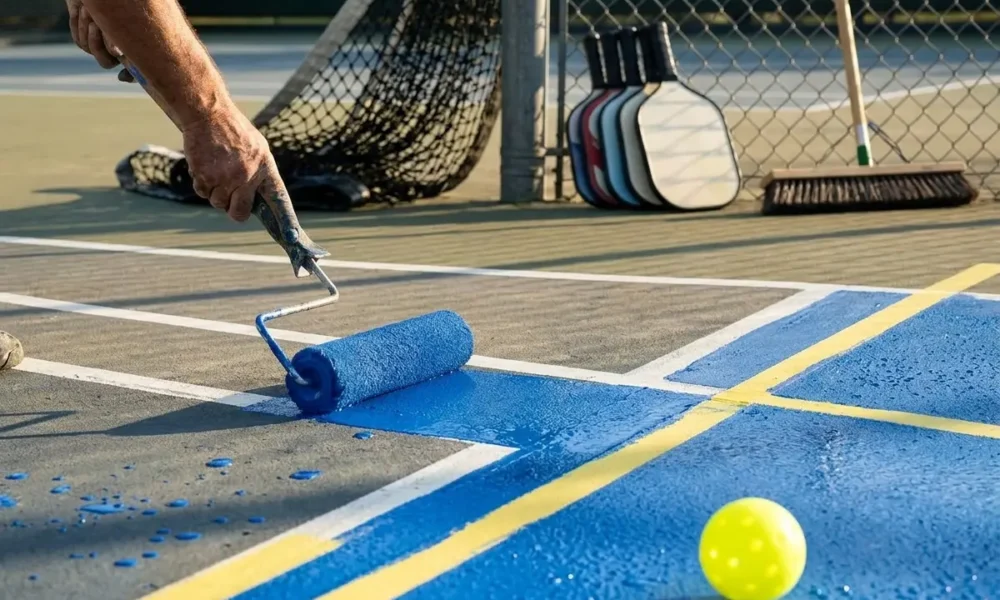 The Dink Apple TV pickleball comedy tennis court turf war