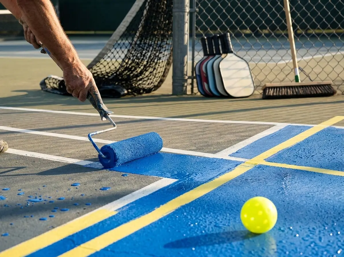 The Dink Apple TV pickleball comedy tennis court turf war
