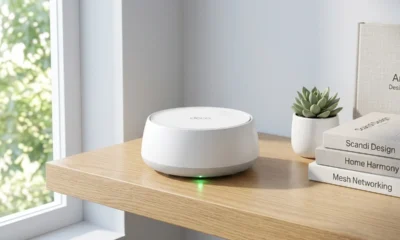 TP-Link Deco BE25 white mesh Wi-Fi 7 puck unit home