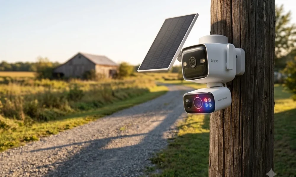 TP-Link Tapo C675D solar dual lens pan tilt camera kit
