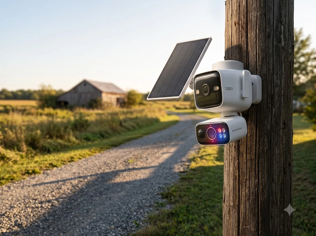 TP-Link Tapo C675D solar dual lens pan tilt camera kit