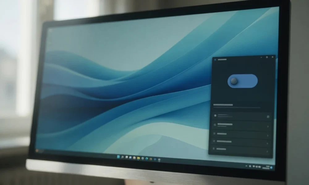 Windows 11 taskbar resize toggle in Settings app