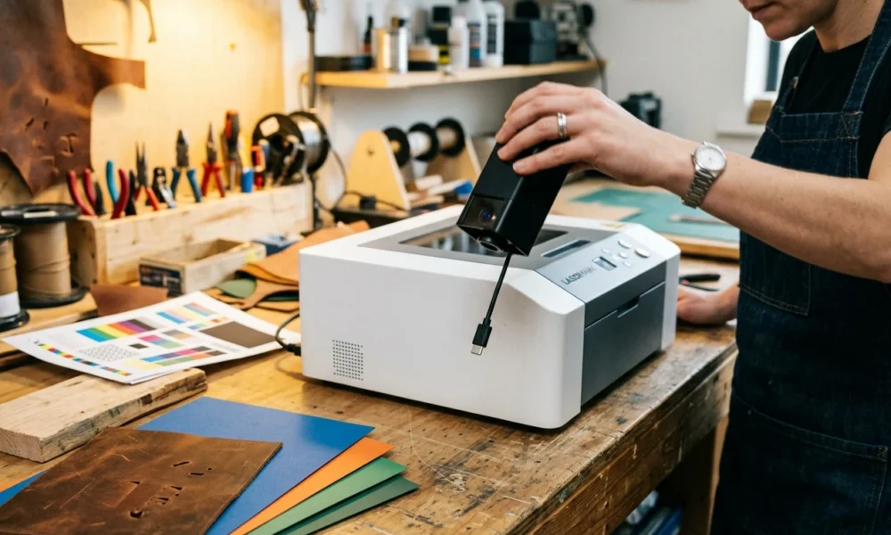 xTool M2 magnetic laser cutter module swap