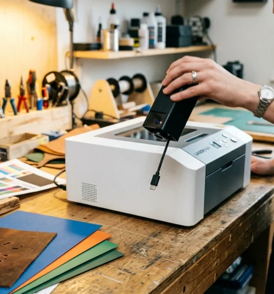 xTool M2 magnetic laser cutter module swap