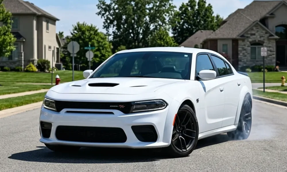 2026 Dodge Charger R/T Sixpack white sedan front grille