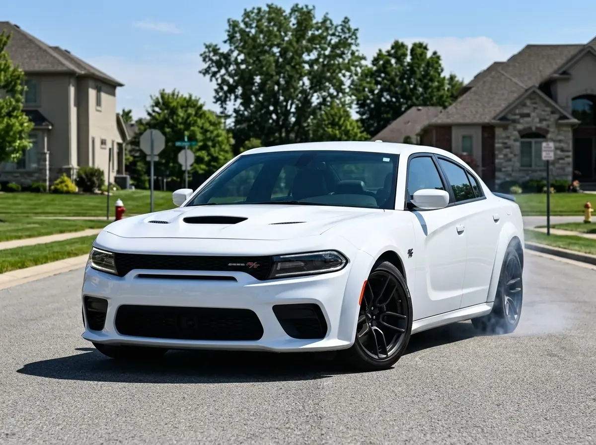 2026 Dodge Charger R/T Sixpack white sedan front grille