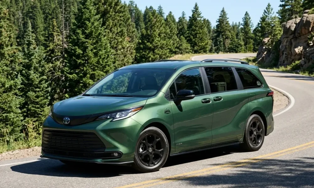 2026 Toyota Sienna Woodland Edition hybrid minivan efficiency