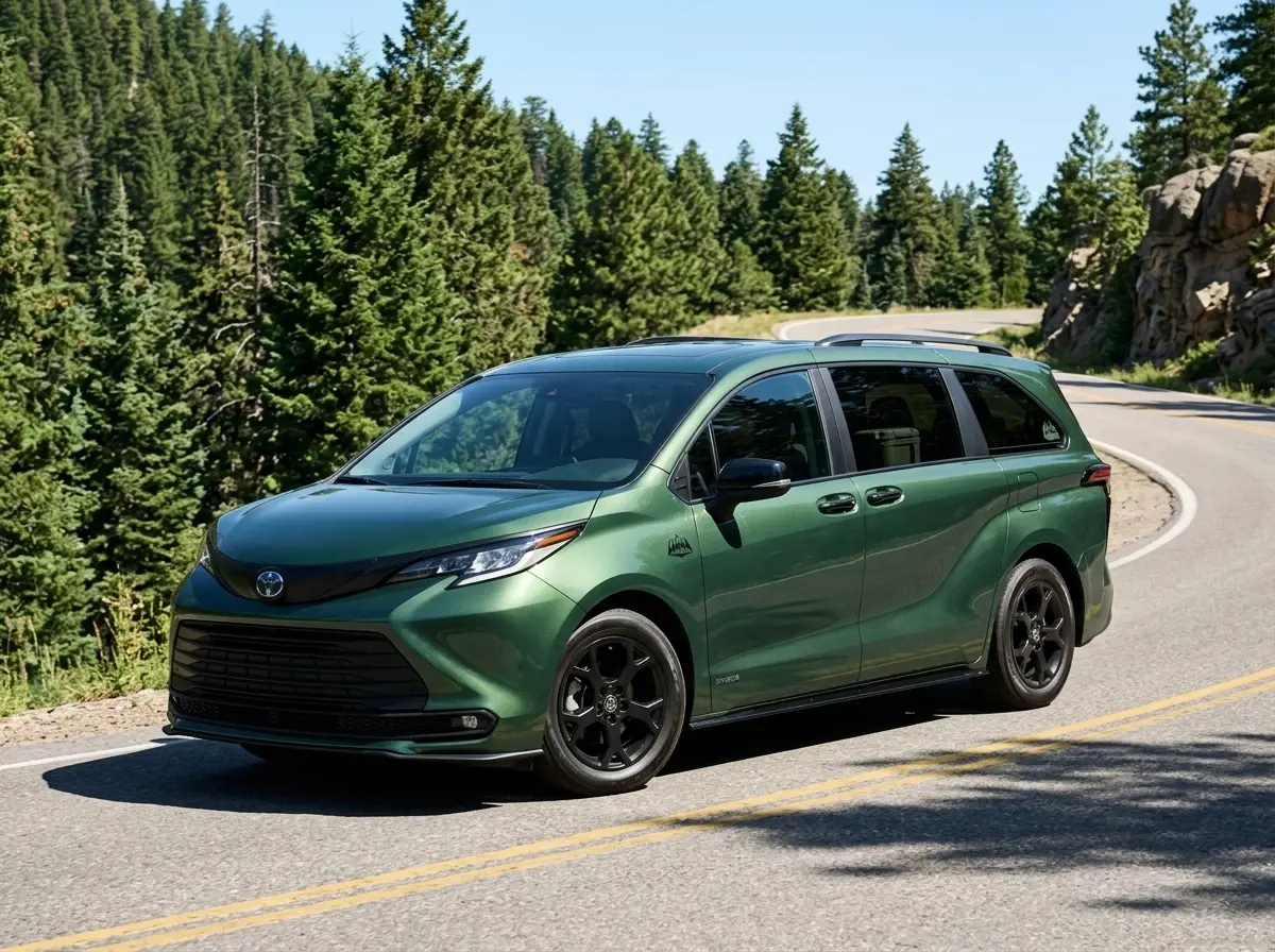 2026 Toyota Sienna Woodland Edition hybrid minivan efficiency