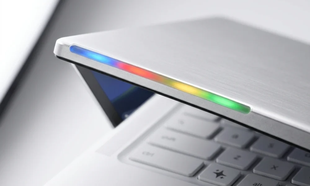 Acer Googlebook 14 Moonstone GP714 OLED lid Glow Bar