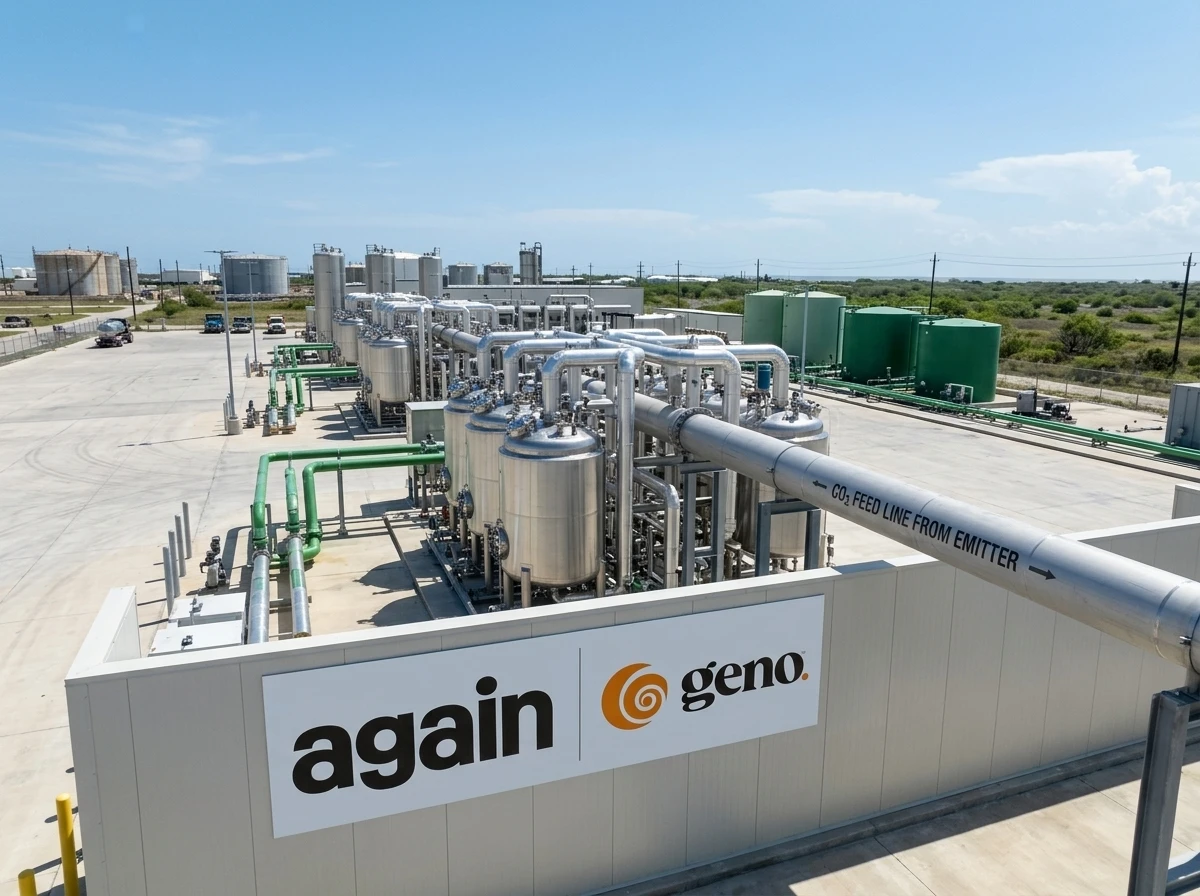 Again Genomatica acquisition AI biomanufacturing CO2 plant platform