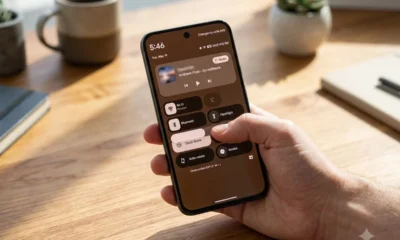 Android Canary 2608 Pixel Quick Settings layout reorder