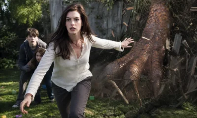 Anne Hathaway End of Oak Street dinosaur suburban thriller 2026