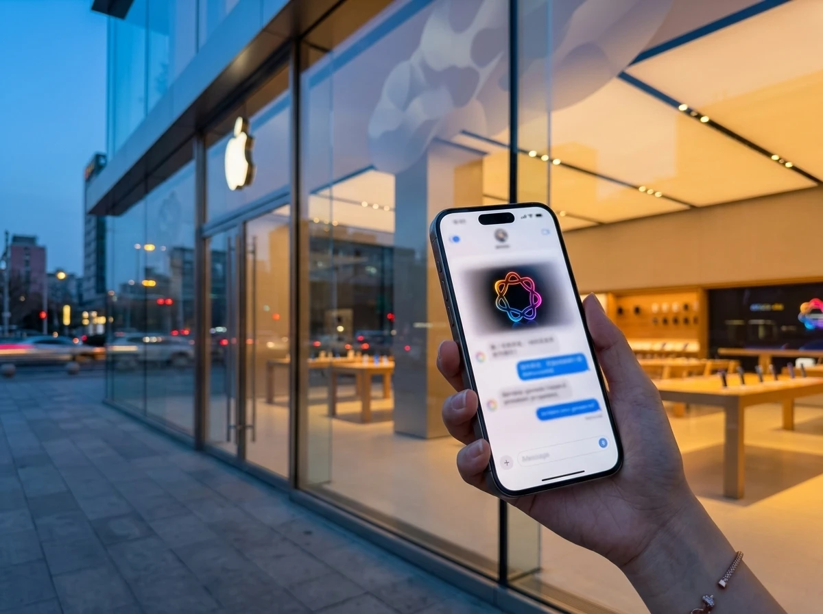 Apple China-specific AI model Alibaba training Apple Intelligence